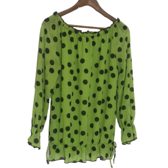Mischa Polka Dot Top SZ Small - Picture 2 of 10